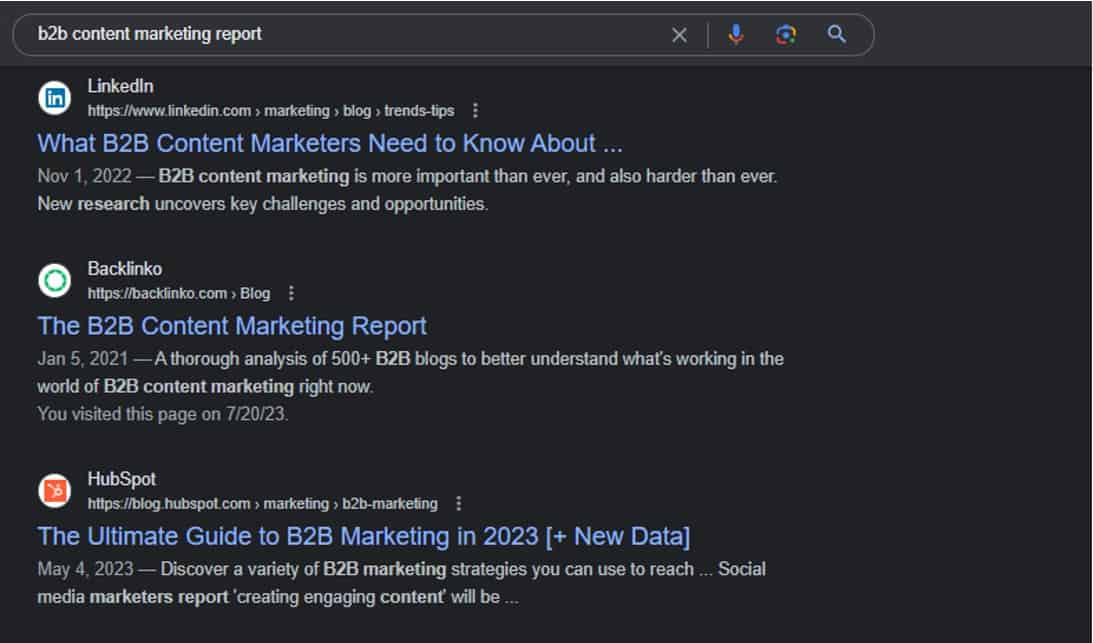 b2b content marketing