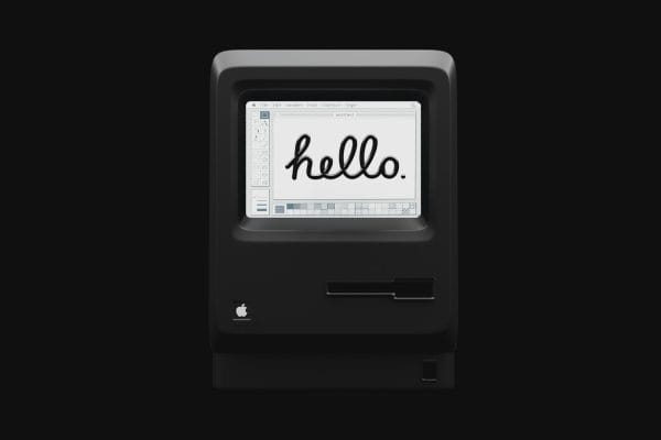 black and white digital device