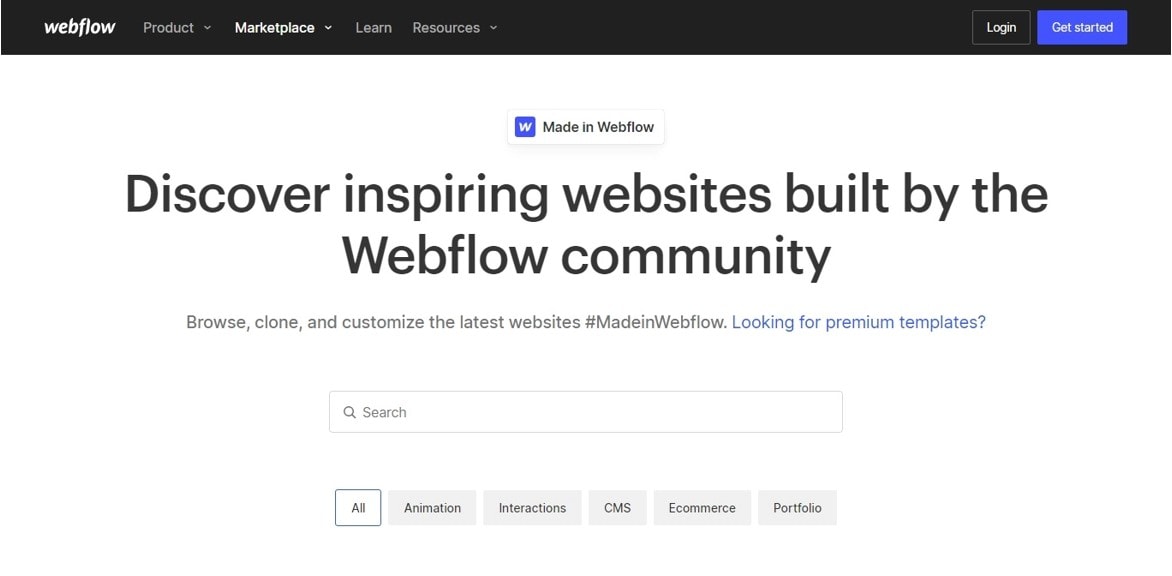 Made in Webflow