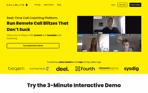 CallBlitz Web Design