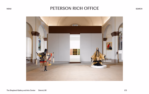 Peterson Rich Office – Brooklyn-based Architecture and Design Practice Web Design