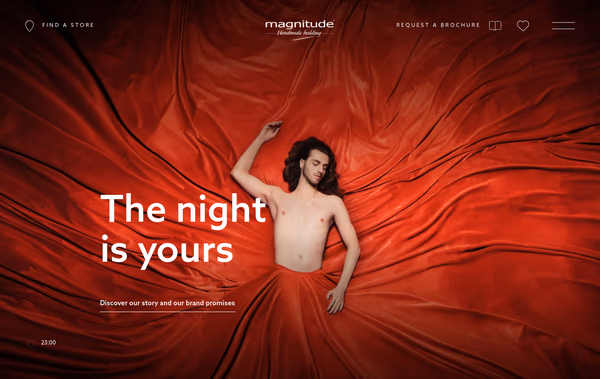 Magnitude LS Bedding Web Design