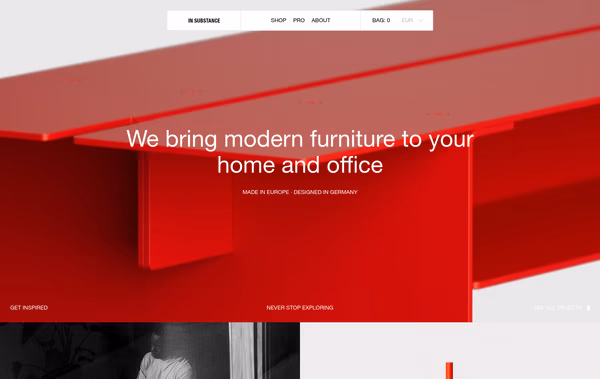 IN SUBSTANCE Web Design