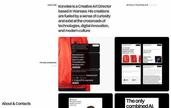 Konolee.com - Multidisciplinary Designer Web Design