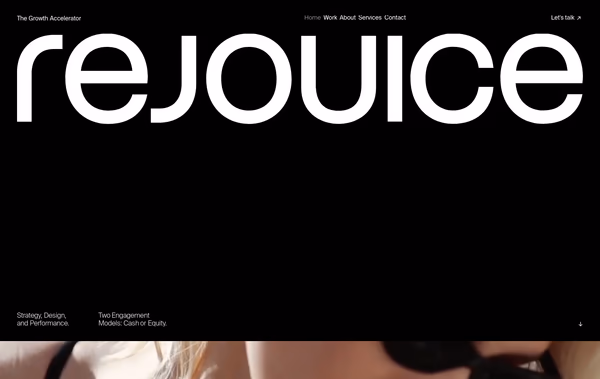 REJOUICE  Web Design