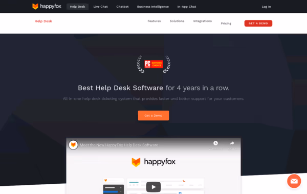 HappyFox Help Desk Software Web Design