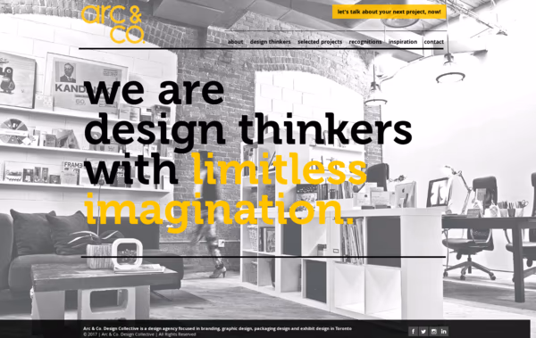 Arc & Co. Design Collective | Branding, Packaging & Exhibit Design Web Design
