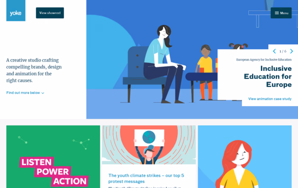 Yoke, Ethical Design, Brand and Animation Studio in Bristol Web Design