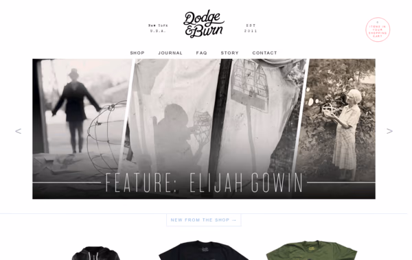 Dodge & Burn Web Design