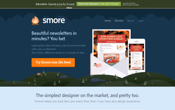 Smore Newsletters  Web Design
