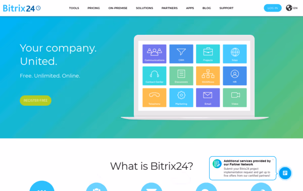 Bitrix24: #1 Free Collaboration Platform With CRM, Tasks, Projects, Documents, Messaging And Much More Web Design
