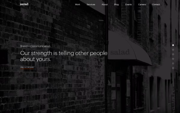 Salad: Creative Design Agency Web Design