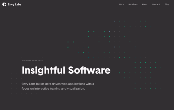 Envy Labs: Data-Driven Web Applications Web Design