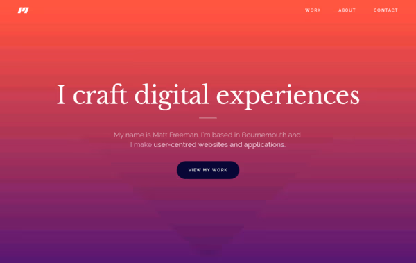 Matthew Freeman: UX Designer & Developer Bournemouth  Web Design