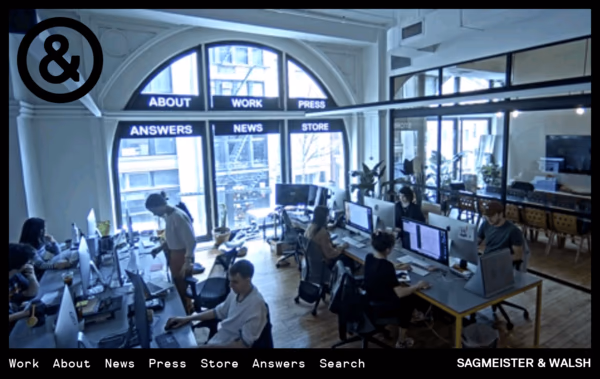 Sagmeister & Walsh Web Design