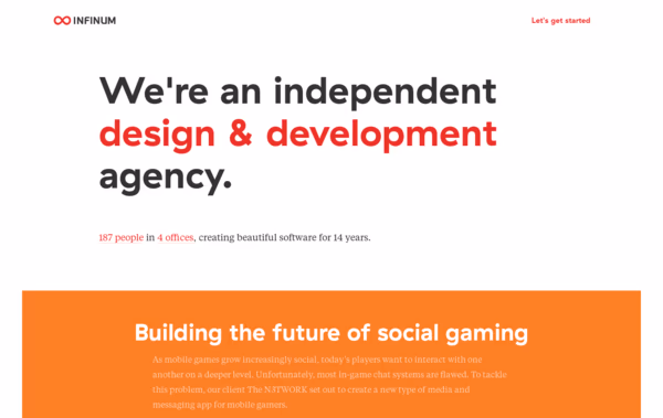 Infinum | App design & development Web Design