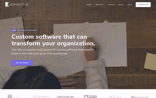 Kohactive, software design and development company Web Design