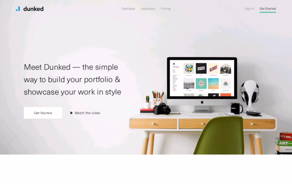 Dunked: Create An Online Portfolio Website Web Design