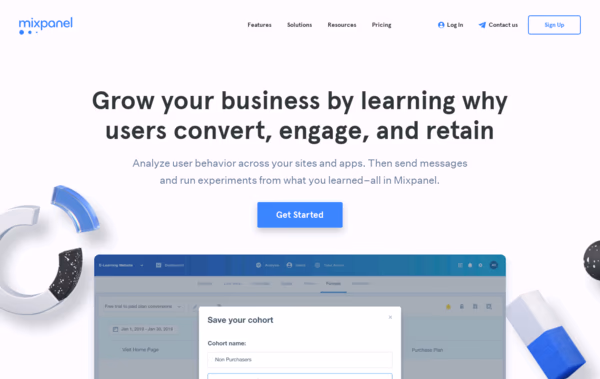Mixpanel | Product and User Analytics for Mobile, Web, and Beyond Web Design