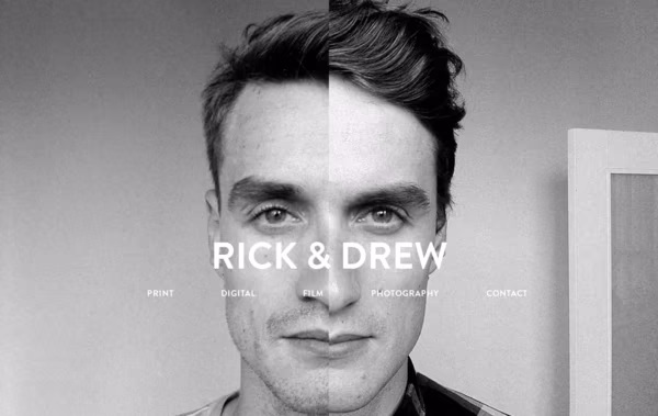Rick & Drew website Web Design