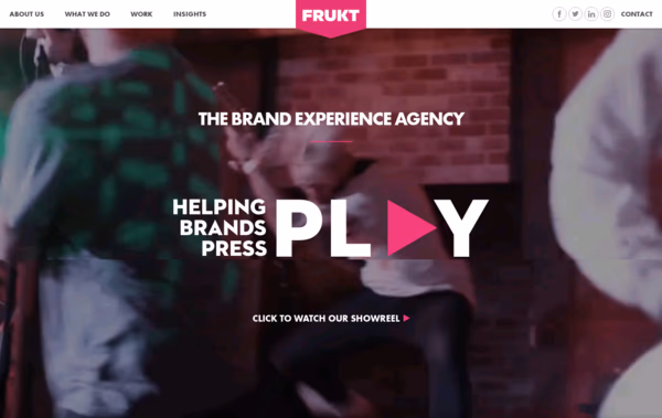 FRUKT agency Web Design