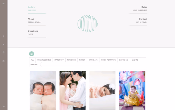 Cocoon Studio			 Web Design