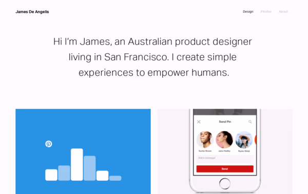 James De Angelis Web Design