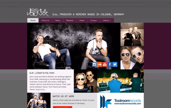 Lissat & Voltaxx Web Design