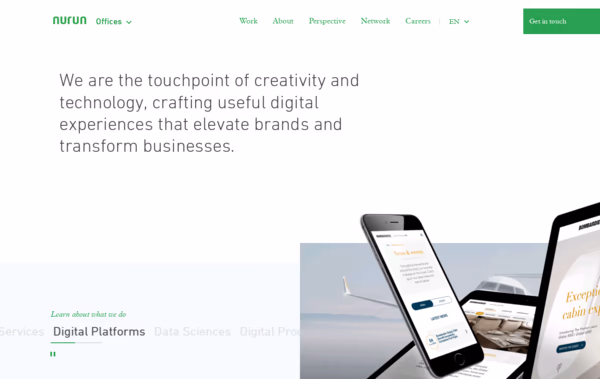 Nurun Website Web Design