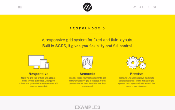 Profound Grid | A grid system for fixed and fluid layouts Web Design