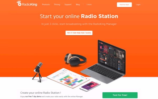 RadioKing, Créer de la vraie radio Web Design