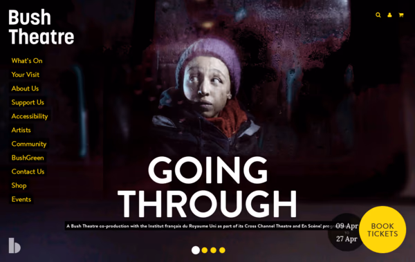 Bush Theatre Web Design