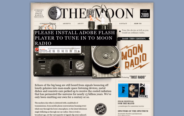 The New York Moon Web Design