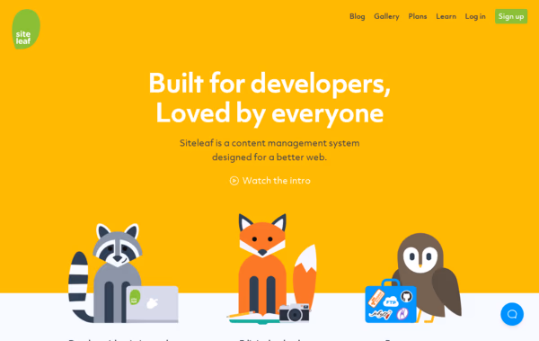 Siteleaf - A friendly CMS for your static site Web Design