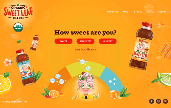 Sweet Leaf Tea Co. Web Design