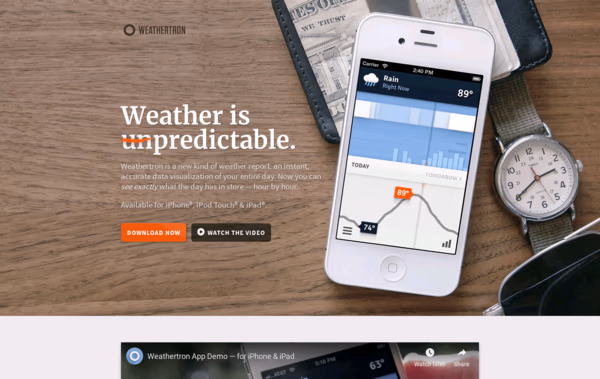 Weathertron Web Design