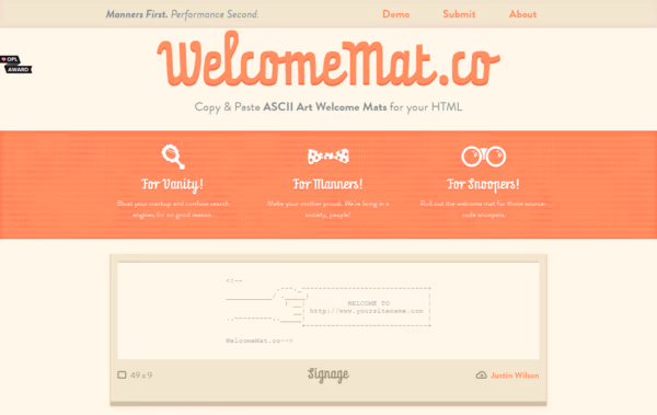 WelcomeMat.co Web Design