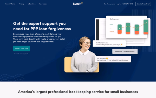 Bench Accounting Web Design