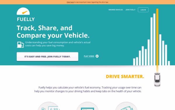 Fuelly Web Design