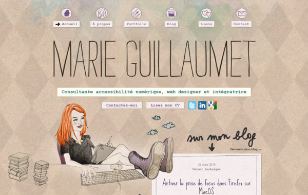 Marie Guillaumet Web Design