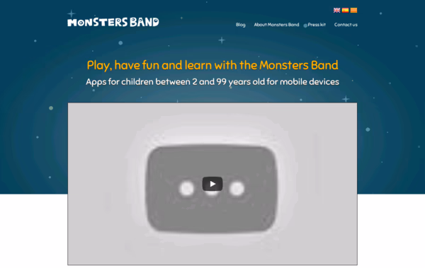 Monsters Band Web Design
