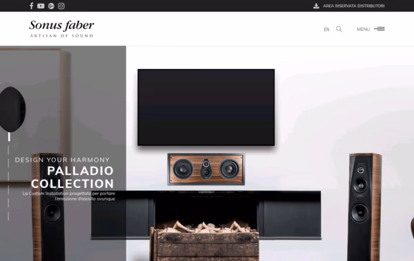 Sonus Faber Web Design