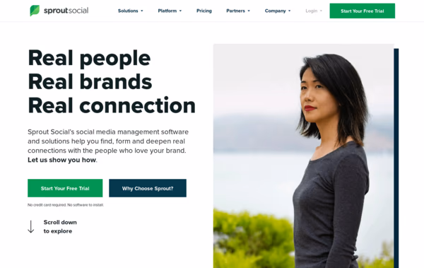 Sprout Social Web Design
