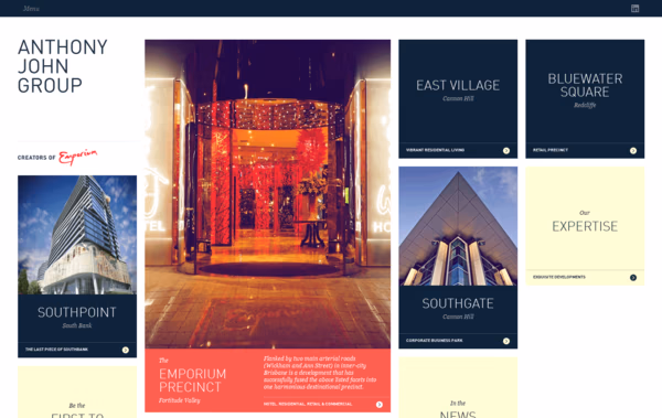 Anthony John Group Web Design