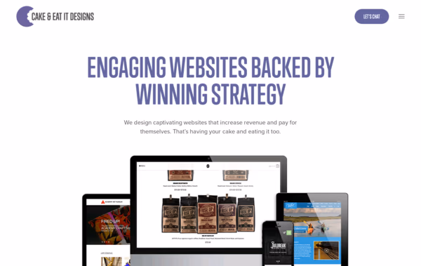 Cake & Eat It Designs Web Design