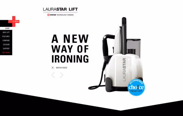 Laurastar Lift Web Design
