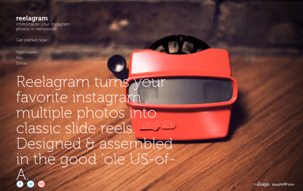 Reelagram Web Design