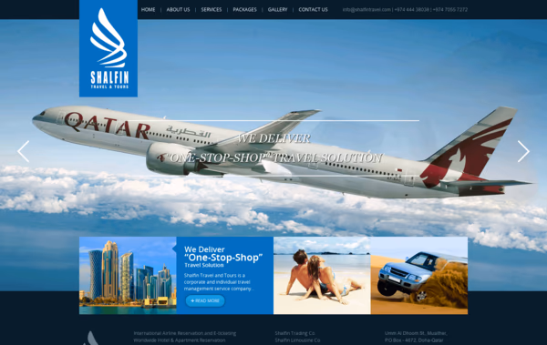 SHALFIN TRAVEL AND TOURS Web Design