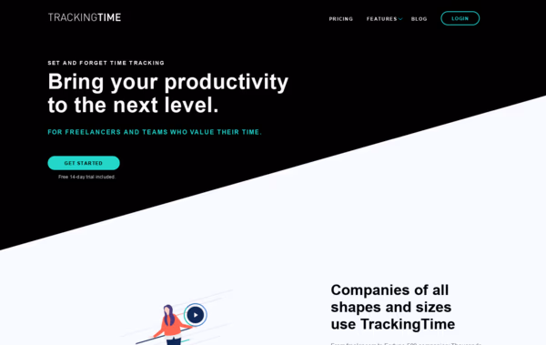 TrackingTime  Web Design