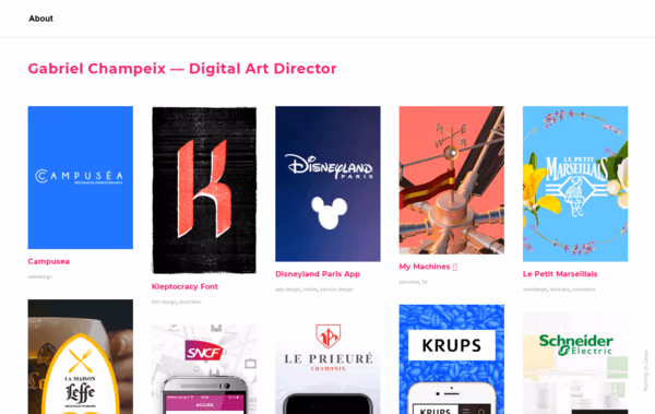 Gabriel Champeix Web Design